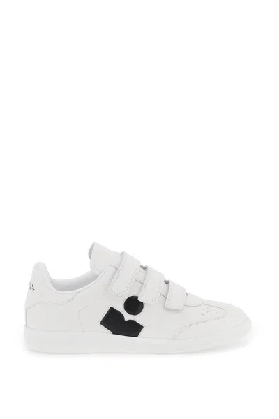 Isabel Marant Étoile Isabel Marant Etoile White Leather Logo Classic Sn Sneakers In White