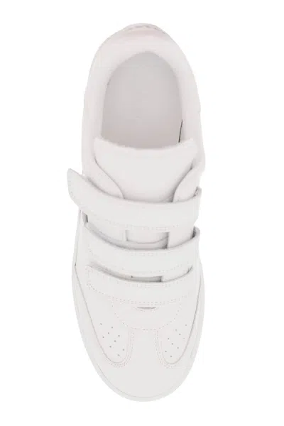Isabel Marant Étoile Isabel Marant Etoile White Leather Logo Classic Sn Sneakers In White