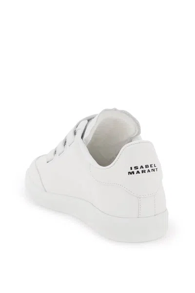 Isabel Marant Étoile Isabel Marant Etoile White Leather Logo Classic Sn Sneakers In White