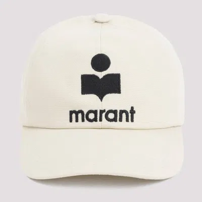 Isabel Marant Sand Cotton Tyron Baseball Cap In White