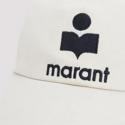 Isabel Marant Sand Cotton Tyron Baseball Cap In White