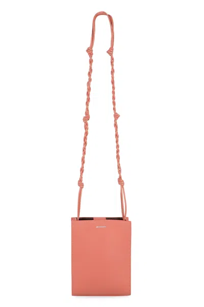 Jil Sander Pink Leather Small Tangle Shoulder Bag