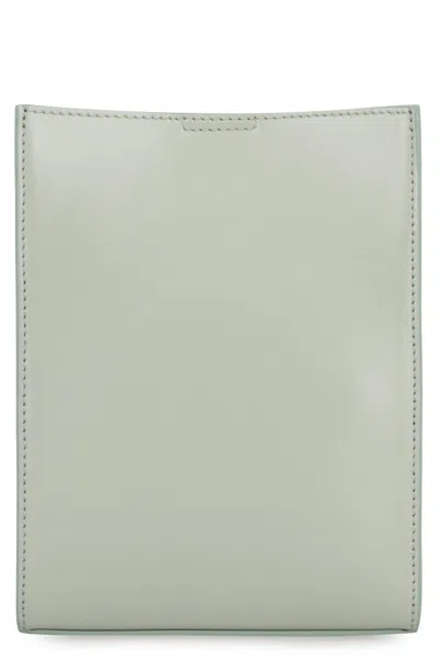 Jil Sander Sage Green Leather Shoulder Bag