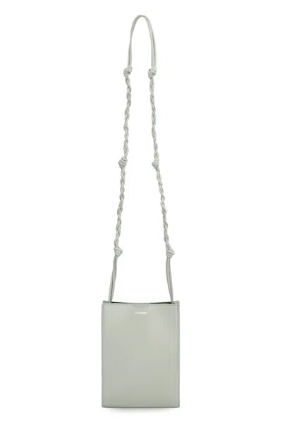 Jil Sander Sage Green Leather Shoulder Bag