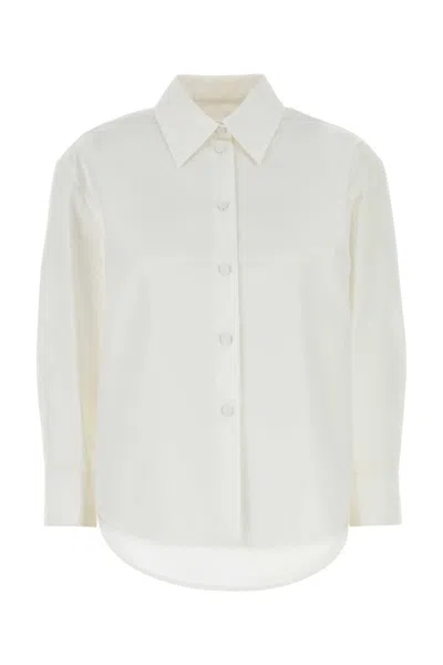 Jil Sander Women White Poplin Shirt