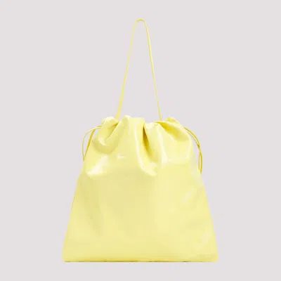 Jil Sander Yellow Leather Bucket Bag