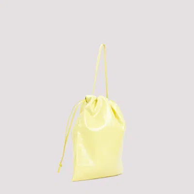 Jil Sander Yellow Leather Bucket Bag