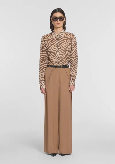 Viktoria & Woods Preston Trouser In Brown