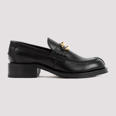 Lanvin Black Leather Medley Loafers In Black