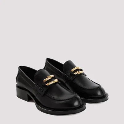 Lanvin Black Leather Medley Loafers In Black