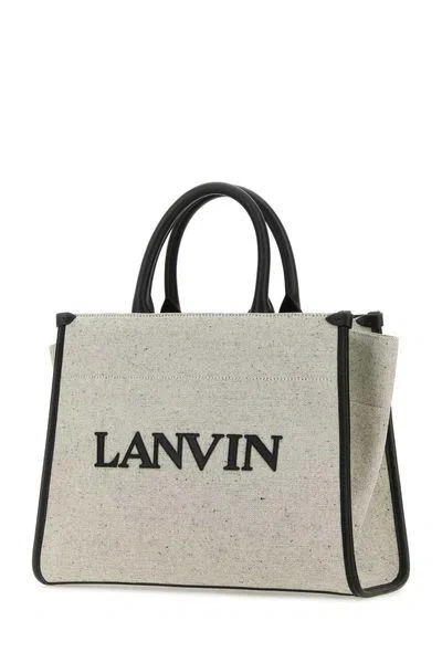 Lanvin Two-tone Canvas Small In & Out Shopping Bag