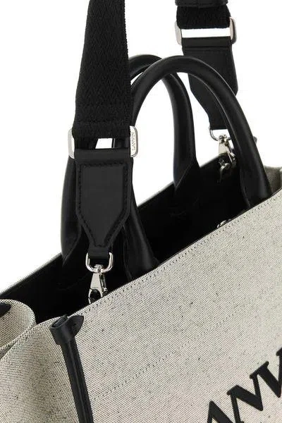 Lanvin Two-tone Canvas Small In & Out Shopping Bag