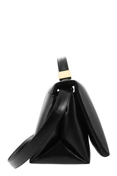 Marni Borsa A Mano Prisma In Pelle Nera Donna