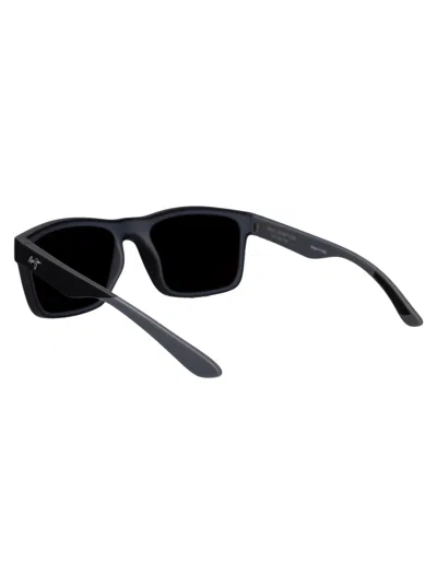 Maui Jim Matte Black Grey Acetate Sunglasses