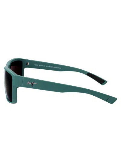 Maui Jim Matte Dark Military Green Acetate Sunglasses In Green