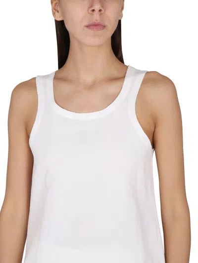 Sportmax Cotton Blend Tank Top Supreme In White