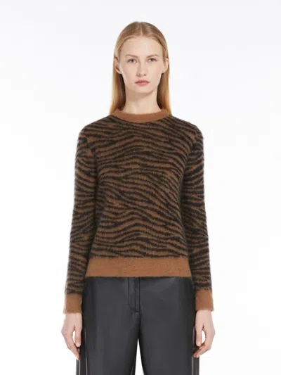 Max Mara Studio Embroidered Nylon Blend Abadan Sweater