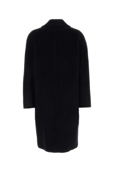 Max Mara Marella Double-breasted Coat In Black
