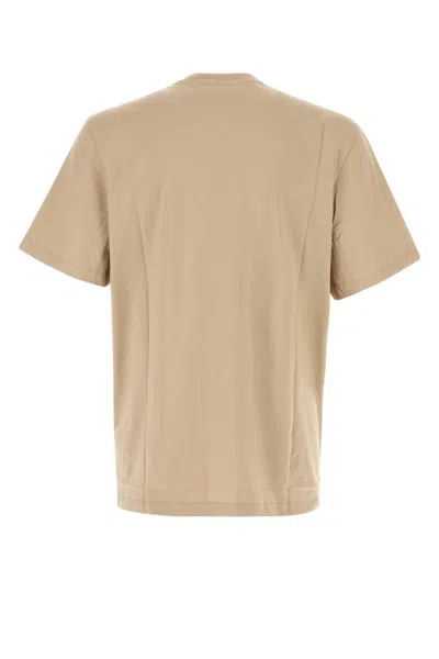 Msgm Biege Cotton T-shirt In Neutral