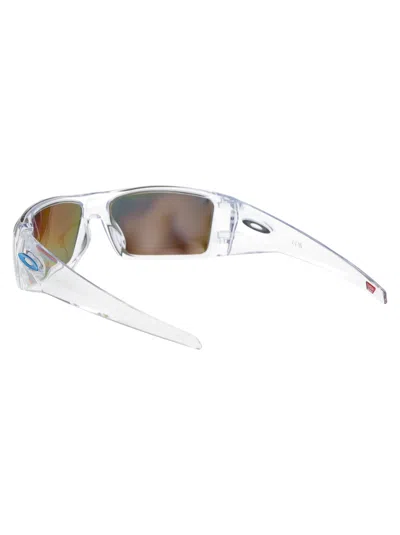 Oakley Clear Acetate Sunglasses In Blue