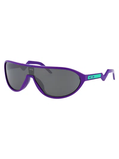 Oakley Electric Purple Acetate Sunglasses In Gray