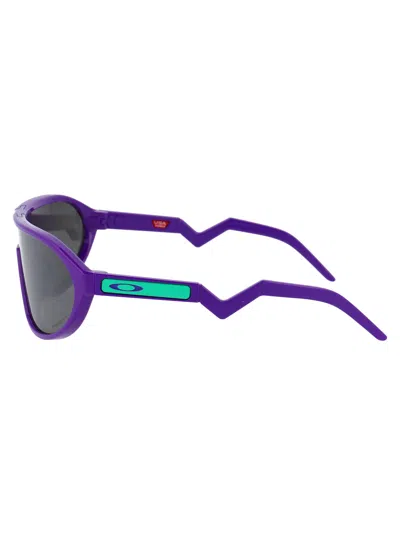 Oakley Electric Purple Acetate Sunglasses In Gray