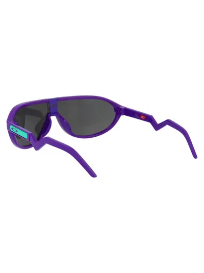 Oakley Electric Purple Acetate Sunglasses In Gray