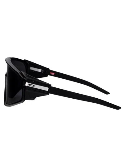 Oakley Matte Black Acetate Sunglasses In Brown