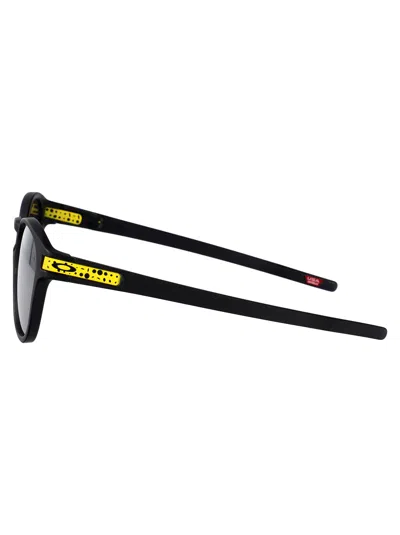 Oakley Matte Black Acetate Sunglasses In Gray