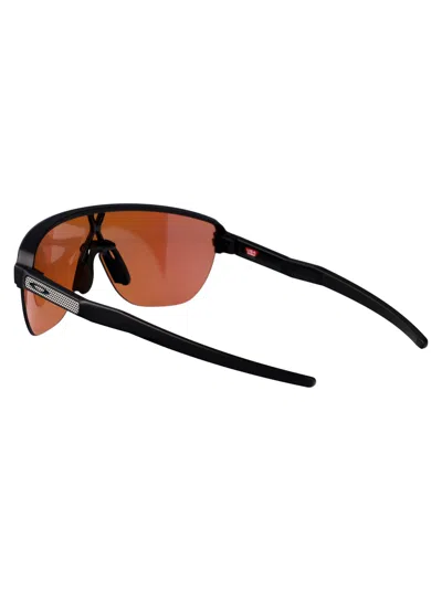 Oakley Matte Black Acetate Sunglasses In Purple