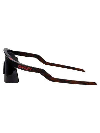 Oakley Matte Black Acetate Sunglasses In Gray