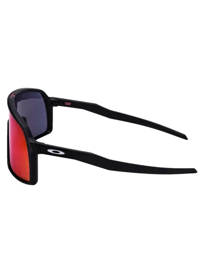 Oakley Matte Black Injected Sunglasses In Purple