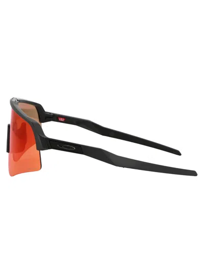 Oakley Matte Carbon Acetate Sunglasses In Purple
