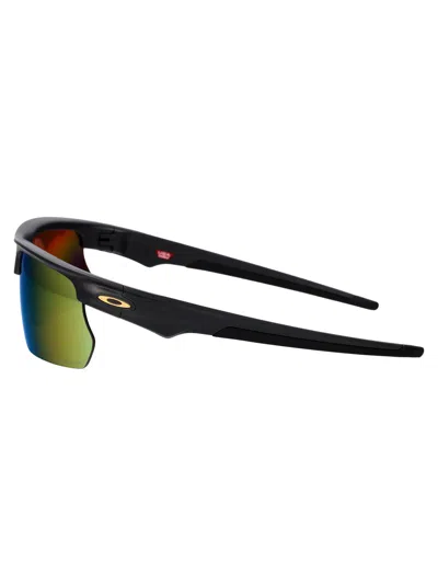 Oakley Matte Carbon Acetate Sunglasses In Yellow