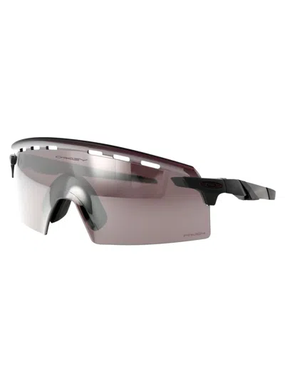 Oakley Matte Grey Acetate Sunglasses In Gray