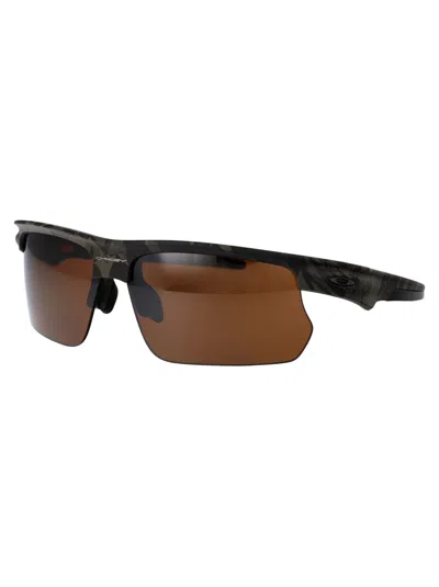 Oakley Matte Olive Camo Acetate Sunglasses In Brown