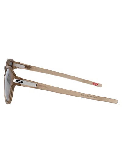 Oakley Matte Sepia Acetate Sunglasses In Gray