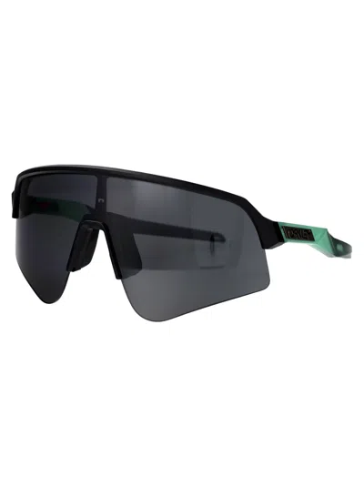 Oakley Polished Black Acetate Sunglasses