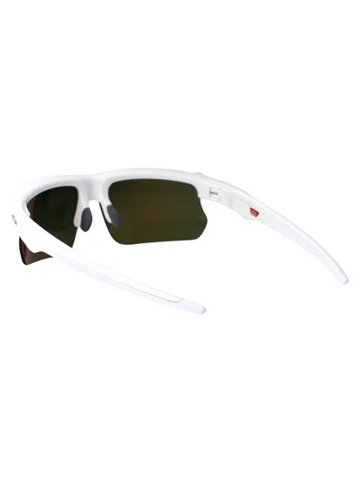 Oakley Polished White Acetate Sunglasses In Orange
