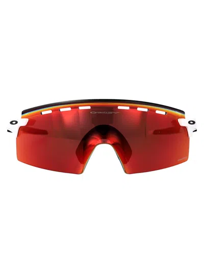 Oakley Polished White Acetate Sunglasses In Brown