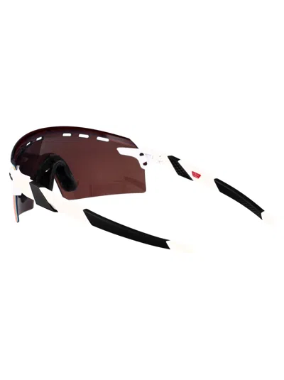 Oakley Polished White Acetate Sunglasses In Brown