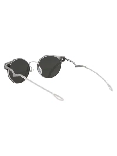 Oakley Satin Chrome Titanium Sunglasses In Gray