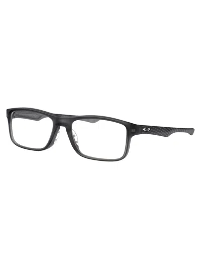 Oakley Satin Grey Acetate Optical Glasses In Black