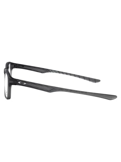 Oakley Satin Grey Acetate Optical Glasses In Black