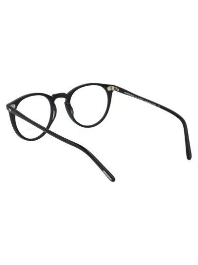 Oliver Peoples Black Acetate Optical Glasses In Black