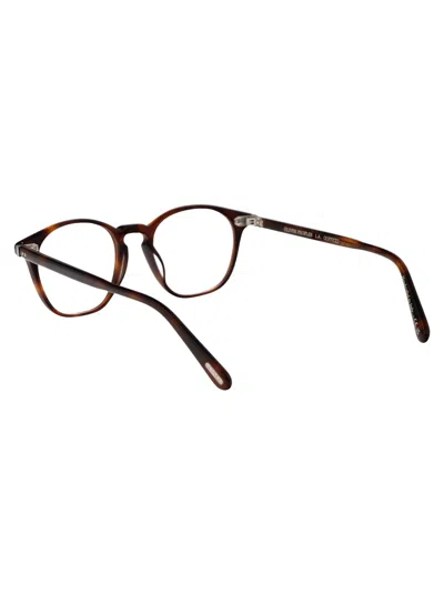 Oliver Peoples Dark Mahogany Acetate Optical Glasses In Brown