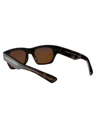 Oliver Peoples Womens Brown Ov5514su Kasdan Rectangular-frame Tortoiseshell Acetate Sunglasses In Black