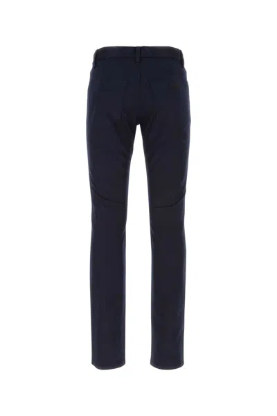 Prada Dark Blue Drill Chino Pant In Blue
