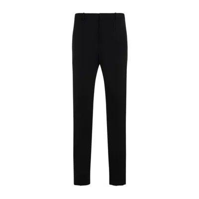 Saint Laurent Black Wool Pant In Black