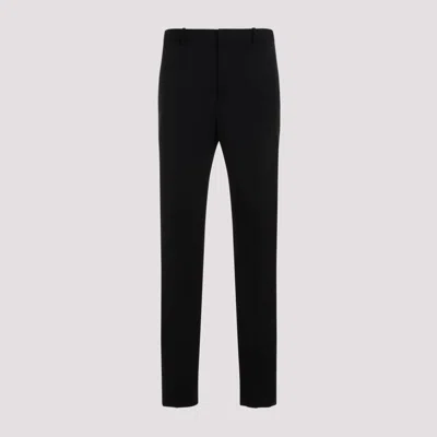 Saint Laurent Black Wool Pant In Black